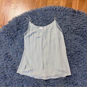 Aritzia Babaton Size XXS Mint Green Galen Camisole Mesh V-Neck Lined Tank Top